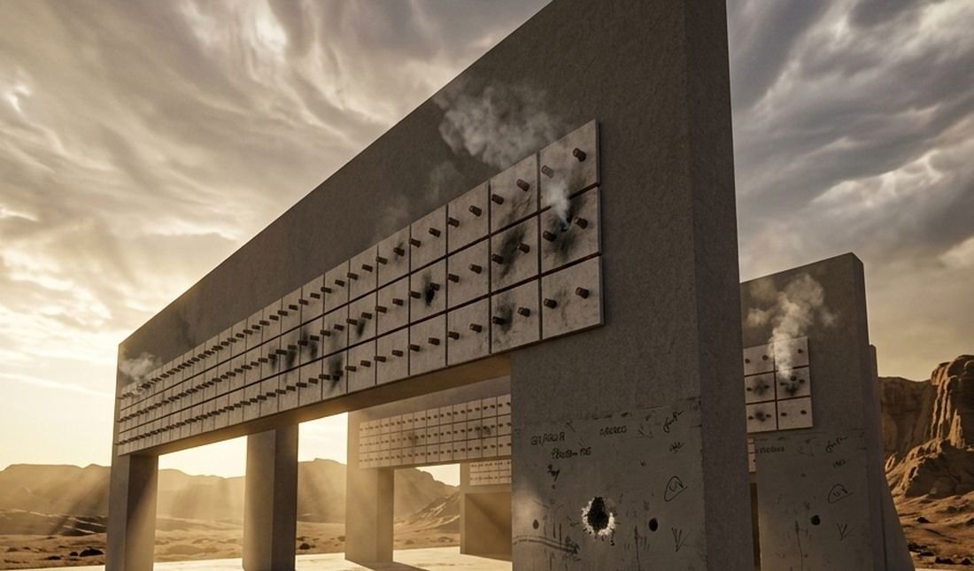 FICS anti-ricochet ballistic panels installed on a baffle range in India